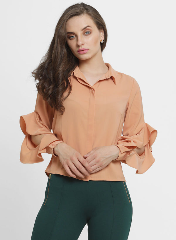 DiannaRuffled Full Sleeve Top