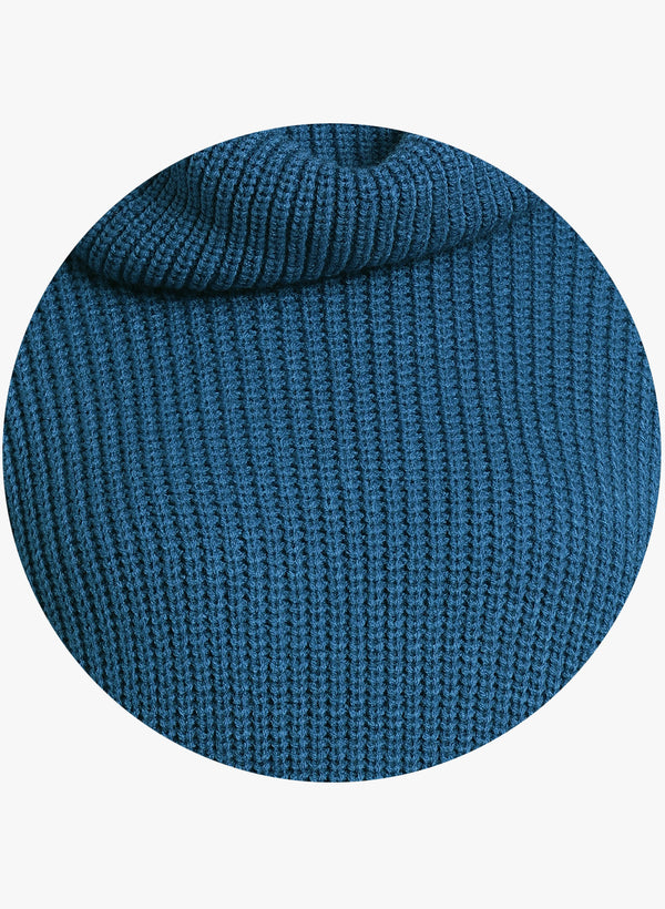 Blanc Pale Foldover Neck Sweater