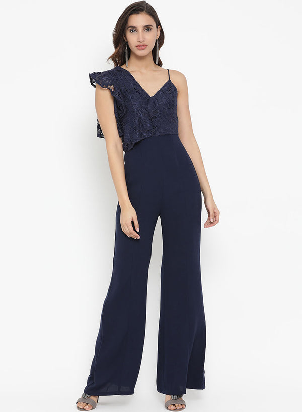 Lace Spagetti Strap Jumpsuit