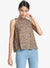 Halter Neck Printed Top