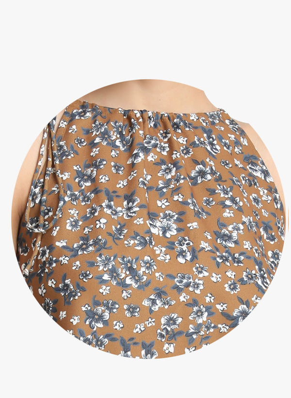 Halter Neck Printed Top