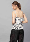 Spagetti Strap Jacquard Top
