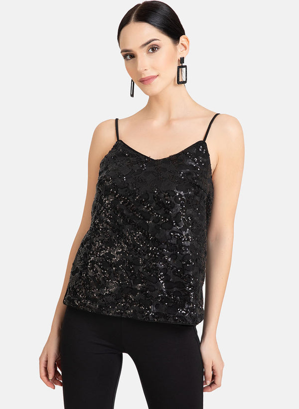 Sequin Singlet Top