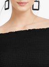 Smocked Off Shoulder Top