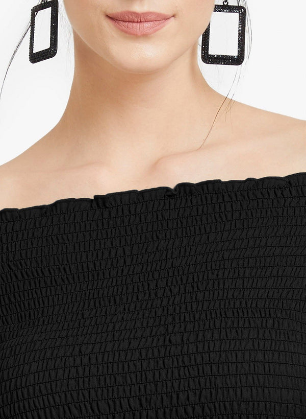 Smocked Off Shoulder Top