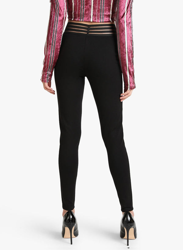 Lurex Wasitband Jegging