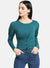 Evergreen Eyelet Top
