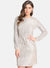 Shimmer Belted Mini Dress