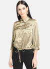 Satin Shirt With Classic Collar