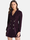 Velvel Blazer Wrap Dress