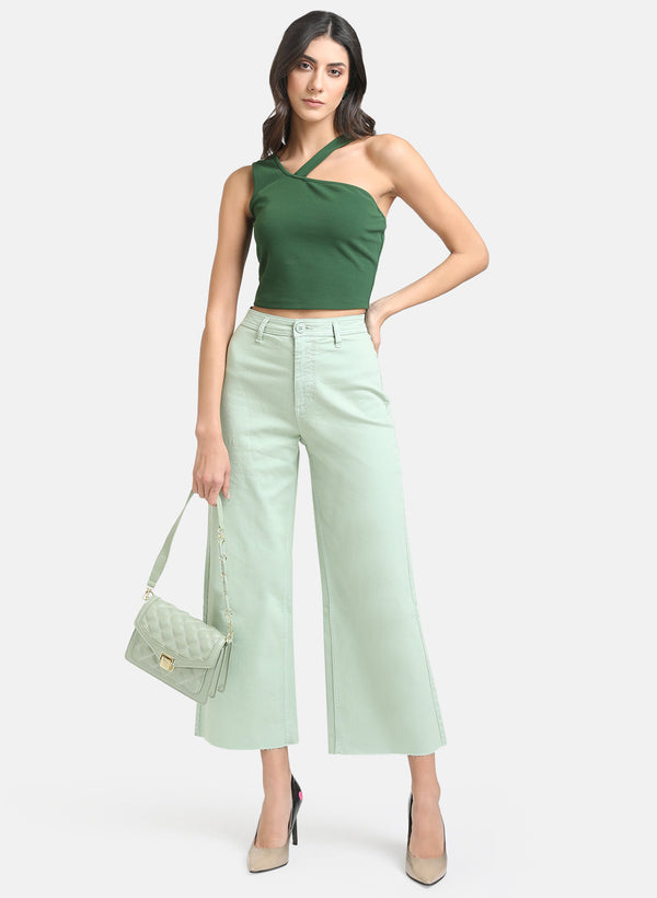 High Waist Wide Leg Denim