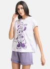 Minnie Mouse Disney Tie Dye Printed Hood T-Shirt