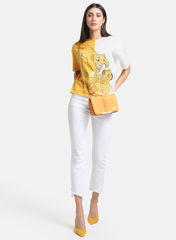 Lion King Disney Printed Color Block T-Shirt