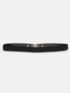 Thin Belt With Textured Buckle