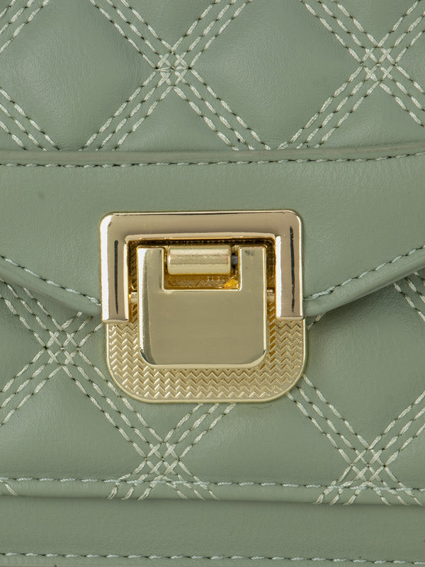 Quilted Chain Sling Bag