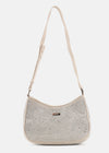 Crossbody Bag With Sparkle Of Metal Beads Exterior