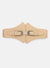 Broad Corset Belt With Double Buckle