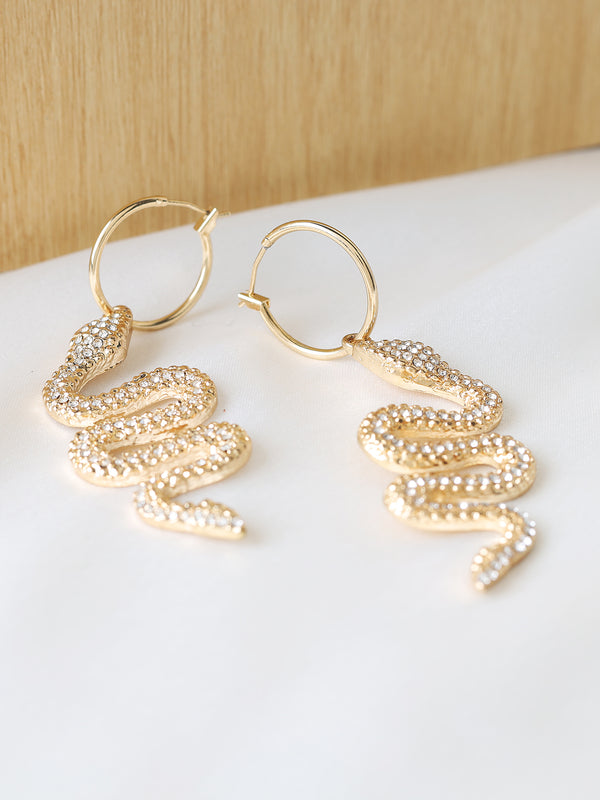 Textuted Snake Earrings