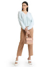 Pleated Wrap Top