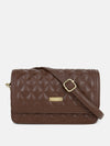 Detail Quilting Sling Bag With Chain Handle