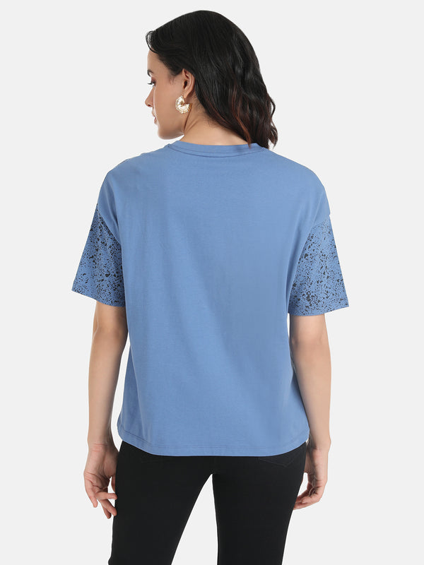 BambiDisney Printed T-Shirt With Spray Paint Effect