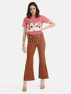 Chip And DaleDisney Printed Crop T-Shirt