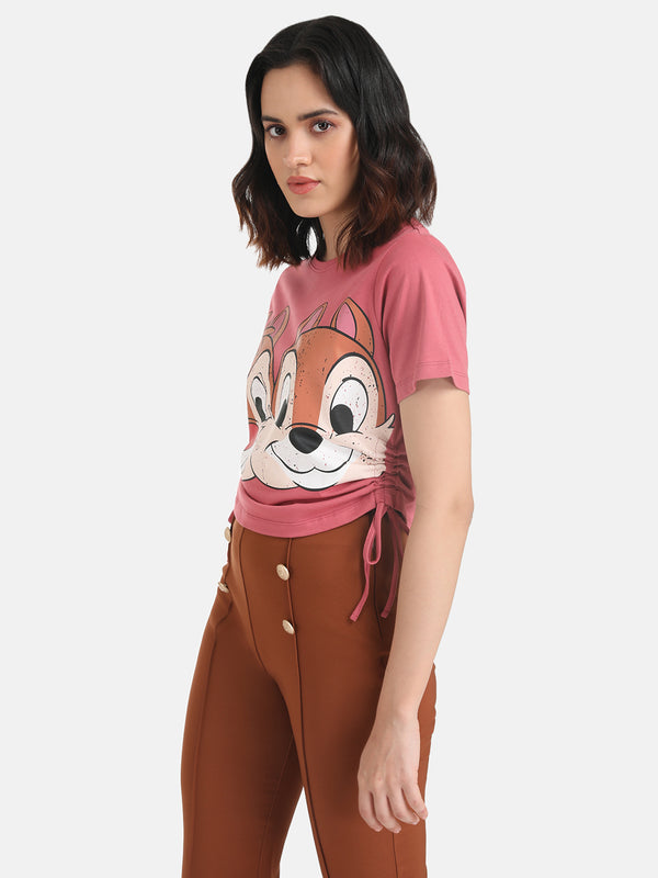 Chip And DaleDisney Printed Crop T-Shirt