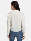 Fringe Details Tie Knot Shirt