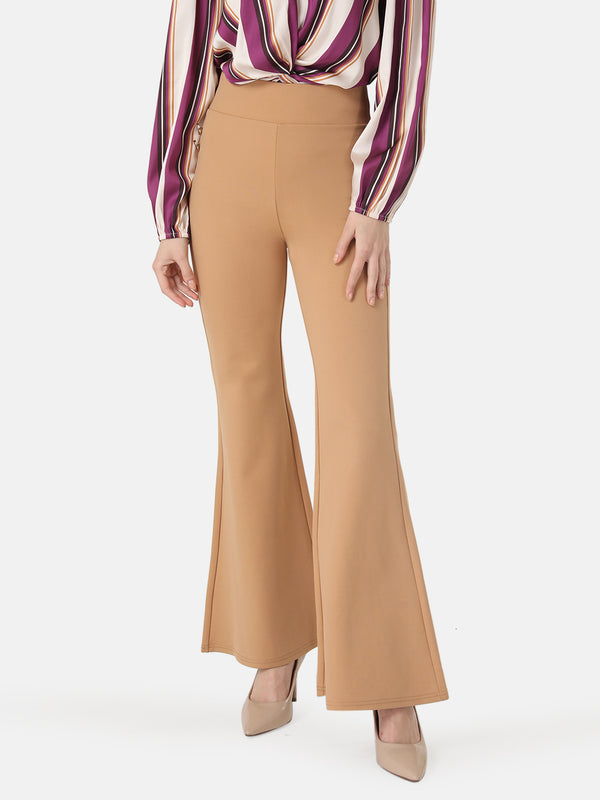 Flared Jegging With Metal Button