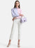 Paper Bag Trouser With Metal Chain Detail.