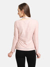 Striped Lurex Band Neck Top