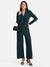 Lapel Collar Embellished Jumpsuit