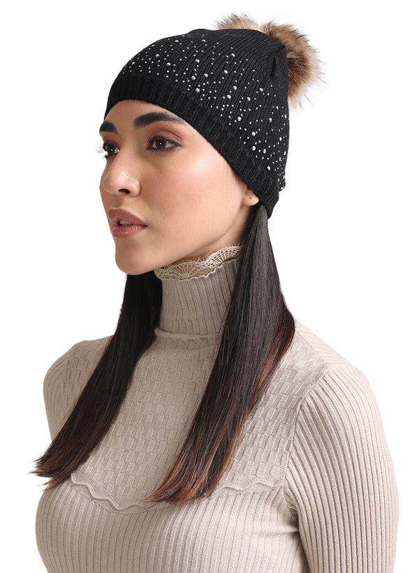 Fur Pom PomBeanie