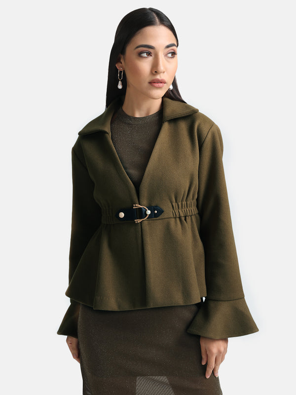 Peplum Jacket With Peplum Sleevs