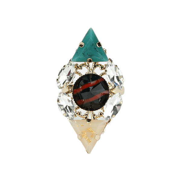Crystal Stones Ring