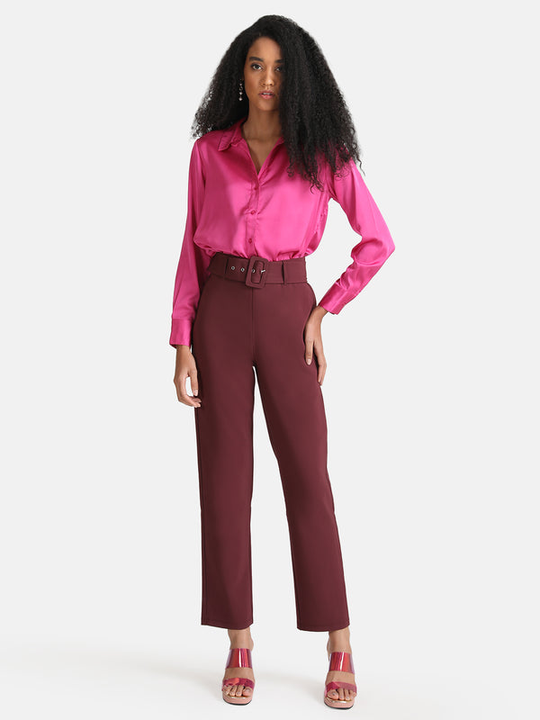 Trousers With Fabric Belt