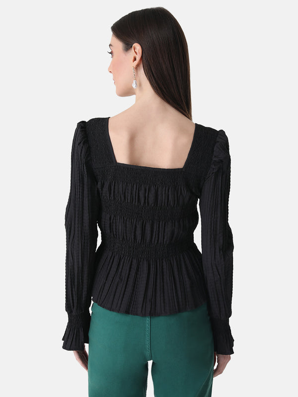 PleatedTop With Smocking