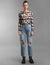 Cow Print Mesh Top