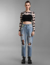 Cow Print Mesh Arm Warmer