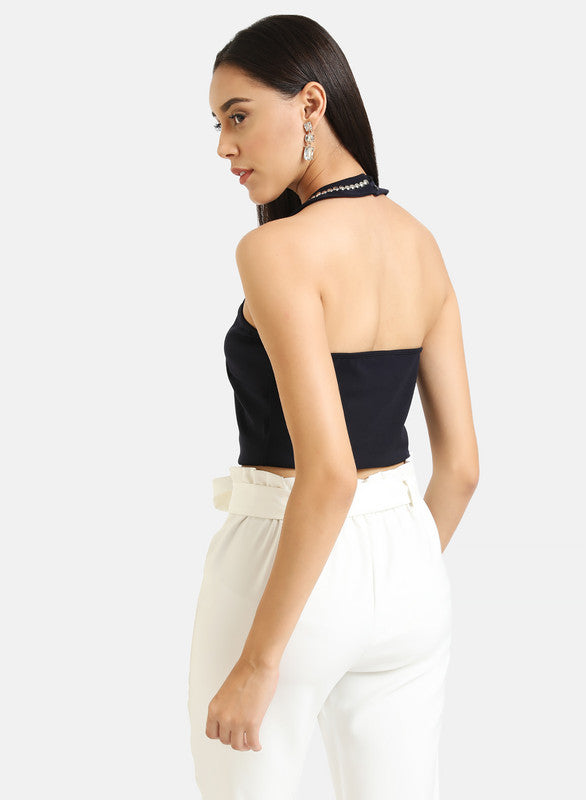 Studded Halter Neck Top