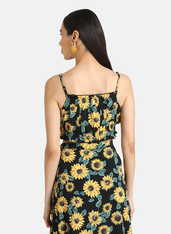 Floral Printed Crop Top