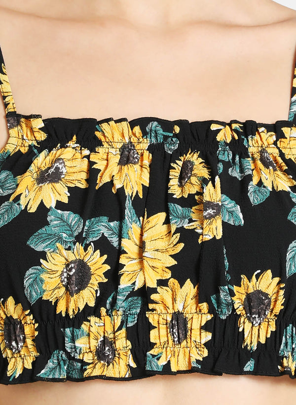 Floral Printed Crop Top