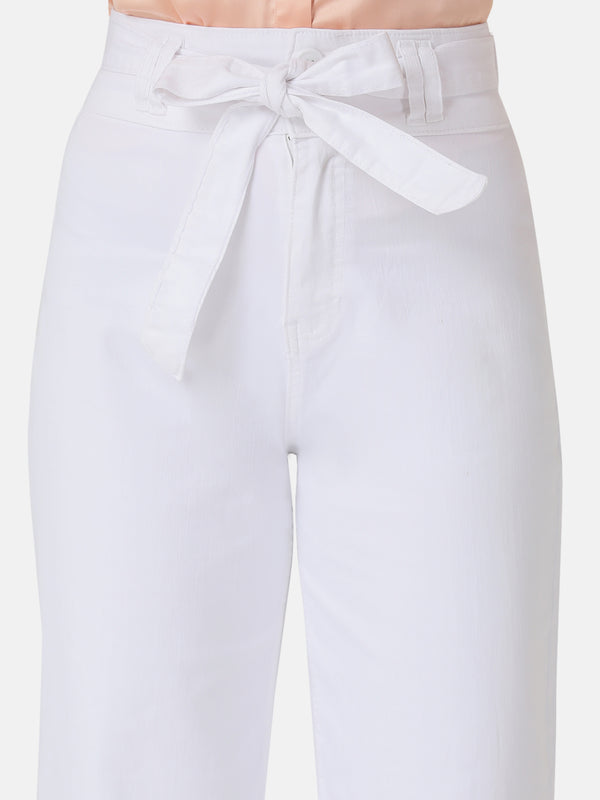 Flared Jeans With Belt