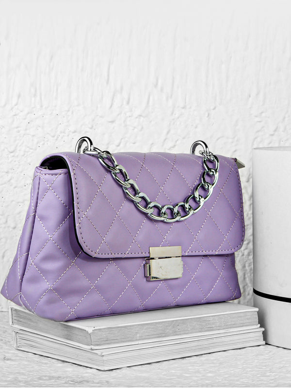 Silver Chain Sling Bag
