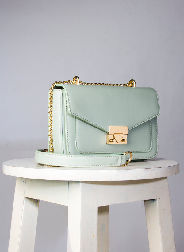 Solid Boxy Sling Bag