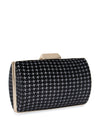 Velvet Lurex Hard Clutch