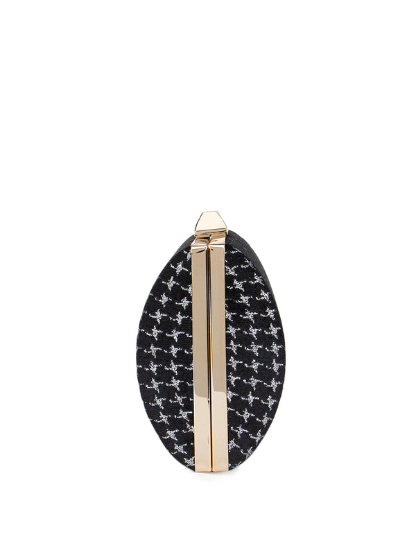 Velvet Lurex Hard Clutch