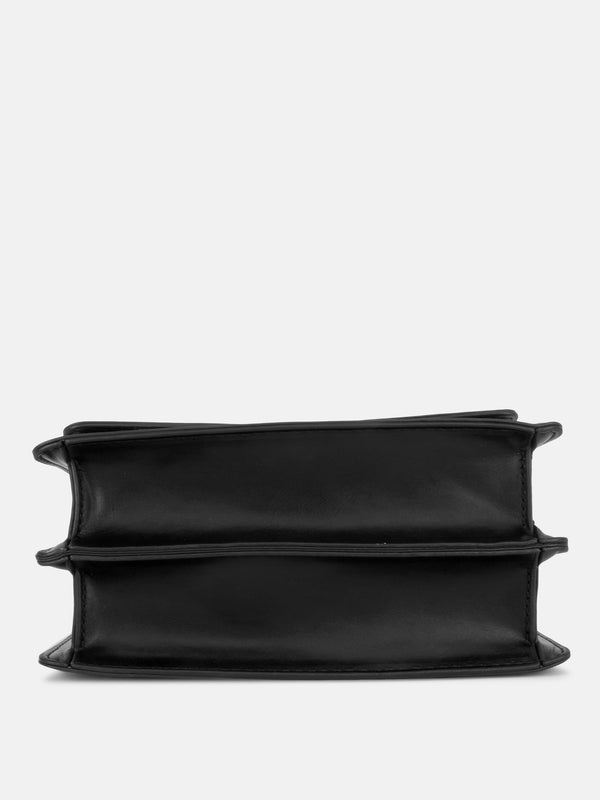 Unique Quilting With Twisted Handle Handbag