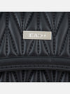 Unique Quilting With Twisted Handle Handbag