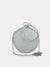 Embelished Round Clutch With Circular Handheld